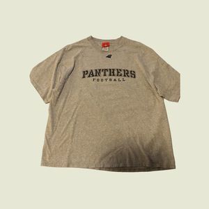 Vintage NFL Official Made In USA Carolina Panthers Tee Grey Size XXL